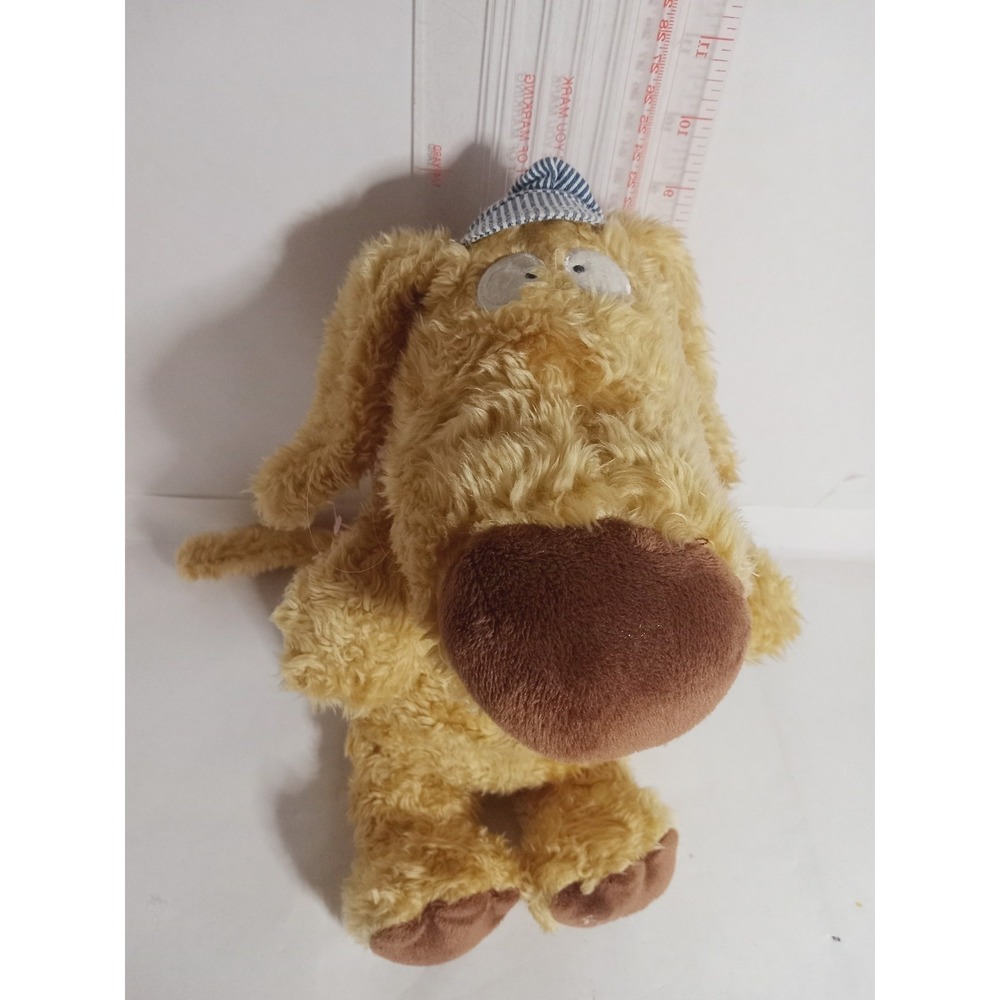 KOHLS CARES BOYNTON DOG TRAIN CONDUCTOR HAT Stuffed Plush Animal Brown 12"